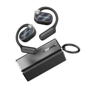 Casti OneOdio "OpenRock X", Open-Ear, utilizare smartphone, Bluetooth 5.3, rezistent la apa, multi-pairing, 4x mic, noise canceling, , negru, "OpenRock X Black" (timbru verde 0.8 lei) -