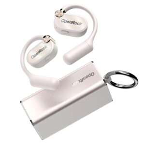 Casti OneOdio "OpenRock X", Open-Ear, utilizare smartphone, Bluetooth 5.3, rezistent la apa, multi-pairing, 4x mic, noise canceling, , alb, "OpenRock X White" (timbru verde 0.8 lei) -