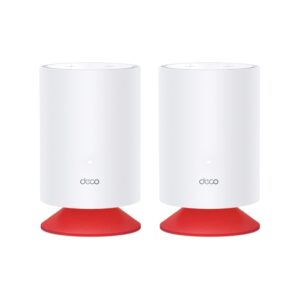 MESH TP-LINK, wireless, router AX1800, pt interior,difuzor incorporat,1800 Mbps, port LAN, WAN, 2.4 GHz 5 GHz, antena internax4, standard 802.11ax, "Deco Voice X20(2-pack)" (timbru verde 2.00 lei)
