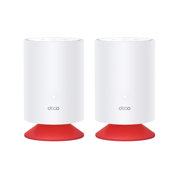 MESH TP-LINK, wireless, router AX1800, pt interior,difuzor incorporat,1800 Mbps, port LAN, WAN, 2.4 GHz 5 GHz, antena internax4, standard 802.11ax, "Deco Voice X20(2-pack)" (timbru verde 2.00 lei)