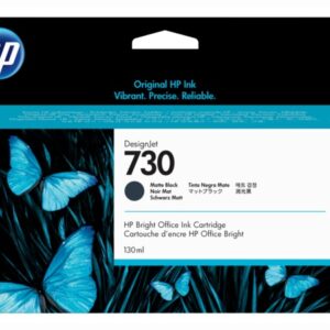 Cartus Cerneala Original HP Matte Black, nr.730, pentru Designjet T1600|Designjet T1700|Designjet T2600, 130ml, (timbru verde 0.15 lei), "P2V65A"