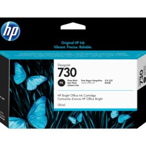 Cartus Cerneala Original HP Photo Black, nr.730, pentru DesignJet T1600|T1700|T2600, 130ml , (timbru verde 0.15 lei), "P2V67A"