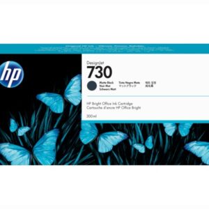 Cartus Cerneala Original HP Matte Black, nr.730, pentru Designjet T1600|Designjet T1700|Designjet T2600, 300ml, (timbru verde 0.15 lei), "P2V71A"