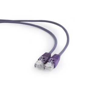 PATCH CORD UTP GEMBIRD Cat5e, cupru-aluminiu, 1 m, violet, AWG26, "PP12-1M/V" (timbru verde 0.08 lei)