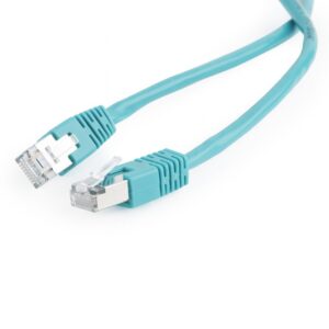 PATCH CORD FTP GEMBIRD Cat5e, cupru-aluminiu, 0.5 m, verde, AWG26, ecranat "PP22-0.5M/G" (timbru verde 0.08 lei)