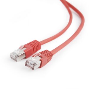 PATCH CORD FTP GEMBIRD Cat5e, cupru-aluminiu, 2 m, rosu, AWG26, ecranat "PP22-2M/R" (timbru verde 0.08 lei)