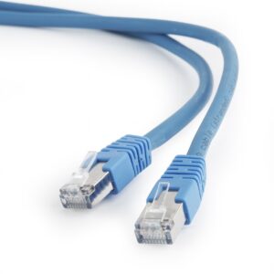 PATCH CORD S/FTP GEMBIRD Cat6a, LSZH, cupru, 1 m, albastru, AWG27, dublu ecranat "PP6A-LSZHCU-B-1M" (timbru verde 0.08 lei)