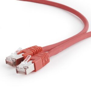 PATCH CORD S/FTP GEMBIRD Cat6a, LSZH, cupru, 5 m, rosu, AWG27, dublu ecranat "PP6A-LSZHCU-R-5M" (timbru verde 0.18 lei)