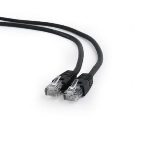 PATCH CORD UTP GEMBIRD Cat6, cupru-aluminiu, 0.5 m, negru, AWG26, "PP6U-0.5M/BK" (timbru verde 0.08 lei)