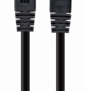 PATCH CORD UTP GEMBIRD Cat6, cupru-aluminiu, 1 m, negru, AWG26, "PP6U-1M/BK" (timbru verde 0.08 lei)