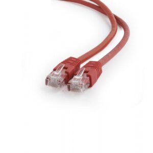 PATCH CORD UTP GEMBIRD Cat6, cupru-aluminiu, 1 m, rosu, AWG26, "PP6U-1M/R" (timbru verde 0.08 lei)
