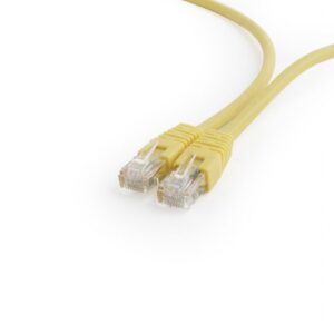PATCH CORD UTP GEMBIRD Cat6, cupru-aluminiu, 2 m, galben, AWG26, "PP6U-2M/Y" (timbru verde 0.08 lei)