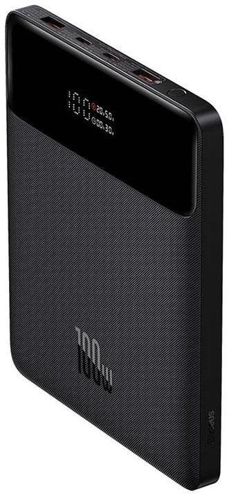 POWER BANK Baseus Blade, 20000mAh, PD 100W, ultra thin, 2 x USB; 2 x USB Type-C, display digital pt. status baterie, total 5A, black, "PPBL000201" (timbru verde 0.98 lei) - 6932172625474