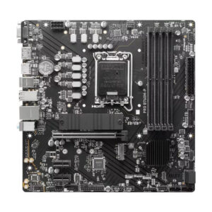 MSI PRO B760M-P, mATX, LGA 1700,  DDR5 6800, 1x PCIe x16 slots, 2x M.2 slots, 1x HDMI, 1x DP, 1x VGA, 1x USB 3.2 Gen 2 Type-C, 1x USB 3.2 Gen 1, 4x USB 2.0, 7.1, 1Gbps LAN, 3Y "PRO_B760M-P"