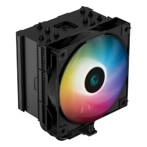 Cooler Deepcool "AG500 BK ARGB", compatibil skt. Intel si AMD, racire cu aer, ventilator 120 mm, 1850 rpm, inaltime cooler , 5 heatpipe,  iluminat  RGB "R-AG500-BKANMN-G-1" (timbru verde 2.00 lei)