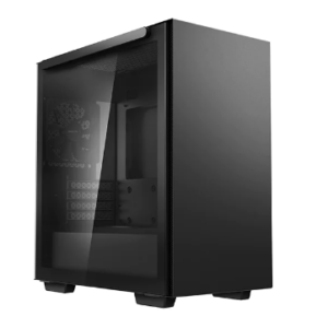 CARCASA DEEPCOOL MACUBE 110, Micro ATX, fara sursa, sticla securizata, 1 x fan, USB 3.0 x 2, Jack 3.5mm, mesh, "R-MACUBE110-BKNGM1N-G-1" (timbru verde 0.08 lei)