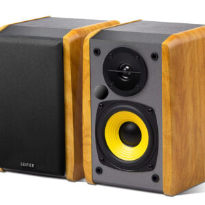 BOXE EDIFIER 2.0, RMS:  24W (2 x 12W), bluetooth, volum, bass, conectare simultana cu 2 echipamente BT, 220V alimentare, brown "R1010BT" (timbru verde 11.00 lei)
