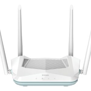 ROUTER D-Link wireless AX1500,1 x WAN Gigabit, 3 porturi LAN Gigabit, 2.4 Ghz/5 Ghz dual band, 4 antene externe, WI-FI 6 "R15" (timbru verde 0.8 lei)