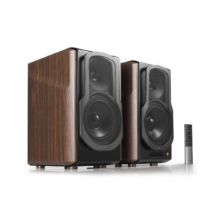 BOXE EDIFIER 2.0, RMS: 130W (2 x 15W, 1 x 50W, 1 x 50W), bluetooth, telecomanda wireless, volum, bass, treble, optical, coaxial, brown, "S2000MKIII" (timbru verde 11.00 lei)