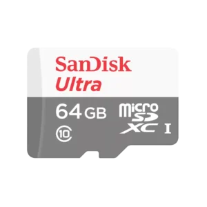 CARD MicroSD SANDISK, 64 GB, MicroSD, clasa 10, standard UHS-I U1, "SDSQUNR-064G-GN3MA" (timbru verde 0.03 lei)