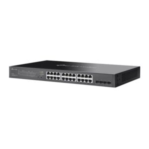 Switch TP-Link cu management, Omada 28-Port Gigabit Smart Switch cu 16 × Gigabit 802.3af/at PoE+, 8 × Gigabit RJ45 ports si 4 × Gigabit SFP, buget POE 150W, metalic   "SG2428LP" (timbru verde 2 lei)