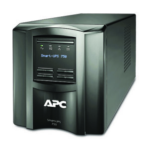 UPS APC,"Smart-UPS SMT",Line Int. sin pura mgmt,mini tower, 750VA / 500W,AVR,IECx6,1xRBC48,LCD,11-20 min.,"SMT750IC",prelungire garantie(WBEXTWAR1 YR--02/WBEXTWAR3YR--02),(timbru verde 40 lei)