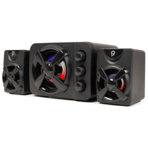 BOXE SPACER Gaming 2.1, RMS: 11W (2 x 3W + 5W), control volum, bass si inalte, subwoofer lemn MDF, 3 x LED, USB power, black, "SPB-THUNDER" (timbru verde 2.00 lei) 43501938
