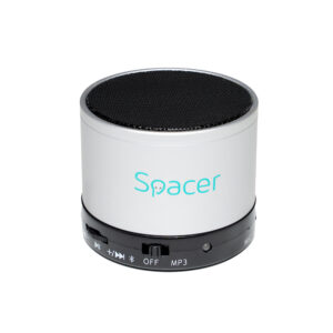 BOXA SPACER portabila bluetooth TOPPER, RMS:  3W, control volum, acumulator 520mAh, timp de functionare pana la 5 ore, distanta de functionare pana la 10m, incarcare USB, SILVER, "SPB-TOPPER-SILV"  (timbru verde 0.18 lei)