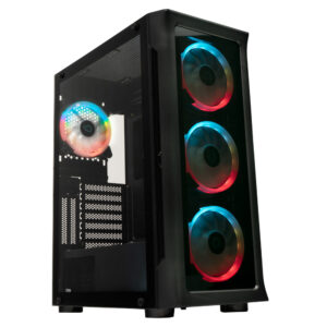 CARCASA SPACER - gaming, Middle Tower, ATX, "SHIELD", fara sursa, sticla securizata, 4 x ARGB fan, HUB, telecomanda, USB 3.0 x 1, USB 2.0 x 2, HD-AUdio, Jack 3.5mm x 2 ,"SPCS-GC-SHIELD" (timbru verde 0.35 lei)