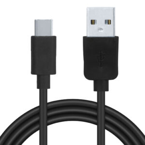 CABLU alimentare si date SPACER, pt. smartphone, USB 2.0 (T) la Type-C (T), PVC,2.1A,Retail pack, 1m, black, "SPDC-TYPEC-PVC-BK-1.0" (timbru verde 0.08 lei)