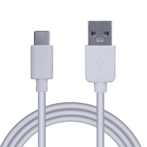 CABLU alimentare si date SPACER, pt. smartphone, USB 2.0 (T) la Type-C (T), PVC,2.1A,Retail pack, 1m, alb, "SPDC-TYPEC-PVC-W-1.0" (include TV 0.08 lei)