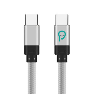 CABLU alimentare si date SPACER, pt. smartphone, USB Type-C (T) la USB Type-C(T), braided, ambalaj punga, 1m, silver "SPDC-TYPEC-TYPEC-BRD-SL-1.0" (timbru verde 0.08 lei)