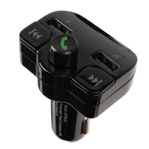 MODULATOR AUTO FM SPACER, Bluetooth 5.0, 2xUSB max. 5V/3.1A, 12V-24V, max. 10-15m, mic max. 0-1m, format MP3/WMA, 206 canale 87.5-108Mhz, USB disk, microSD,  answer/hang up/redial, protectie circuit, black, "SPFM-02""43502141"(timbru verde 0.18 lei)