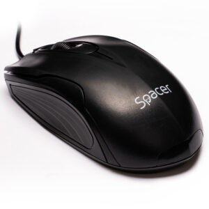 MOUSE  Spacer, PC sau NB, cu fir, USB, optic,  1200 dpi, butoane/scroll 3/1, , negru, "SPMO-M11" (timbru verde 0.18 lei)