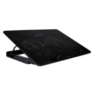 STAND SPACER notebook 17" Gaming, sita metal, 2xfan 14cm, turatie reglabila 800-1200rpm, ajustabil pe inaltime 5 trepte, Airflow 63cfm, 2xUSB, black, Nivel zgomot 20dBA, "SPNS-Gaming-2F" (timbru verde 0.8 lei)