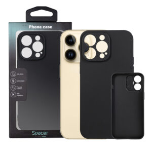 Husa Iphone 14 Pro Max, grosime 1.5mm, material flexibil TPU, negru "SPPC-AP-IP14PM-TPU"