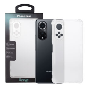 Husa Huawei telefon Nova 9, transparent, tip back cover, protectie suplimentara antisoc la colturi, material flexibil TPU, "SPPC-HU-N9-CLR"