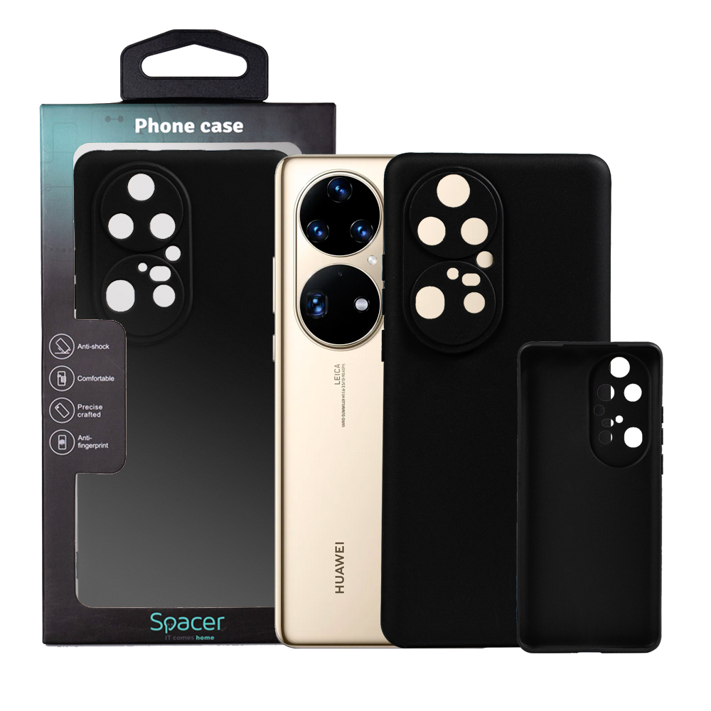 Husa Huawei telefon P 50 Pro, negru, tip back cover, material flexibil TPU, "SPPC-HU-P-50P-TPU"