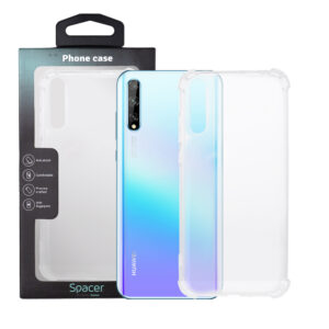 Husa Huawei telefon P Smart S, transparent, tip back cover, protectie suplimentara antisoc la colturi, material flexibil TPU, "SPPC-HU-P-SS-CLR"