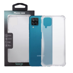 Husa Samsung Galaxy A12 Spacer, transparenta, grosime 1.5mm, protectie suplimentara antisoc la colturi, material flexibil TPU "SPPC-SM-GX-A12-CLR"