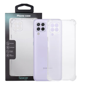 Husa Samsung Galaxy A22 4G Spacer, transparenta, grosime 1.5mm, protectie suplimentara antisoc la colturi, material flexibil TPU "SPPC-SM-GX-A224G-CLR"