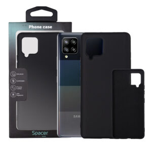 Husa Samsung Galaxy A42 Spacer, negru, grosime 2mm, material flexibil silicon + interior cu microfibra "SPPC-SM-GX-A42-SLK"