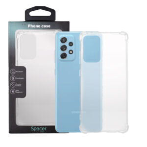 Husa Samsung Galaxy A72 Spacer, transparenta, grosime 1.5mm, protectie suplimentara antisoc la colturi, material flexibil TPU "SPPC-SM-GX-A72-CLR"