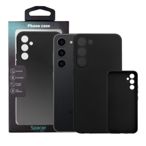 Husa Samsung Galaxy S23 Plus Spacer, negru, grosime 1.5mm, material flexibil TPU "SPPC-SM-GX-S23P-TPU"