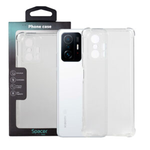 Husa Xiaomi 11T Spacer, transparenta,  grosime 1.5mm, protectie suplimentara antisoc la colturi, material flexibil TPU "SPPC-XI-11T-CLR"