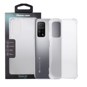 Husa Xiaomi Mi 10T 5G Spacer, transparenta,  grosime 1.5mm, protectie suplimentara antisoc la colturi, material flexibil TPU "SPPC-XI-MI-10T5G-CLR"