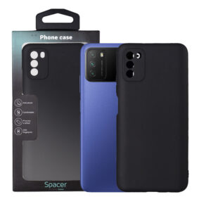 Husa Xiaomi Pocophone M3 Spacer, negru, grosime 1.5mm, material flexibil TPU "SSPPC-XI-PC-M3-TPU"
