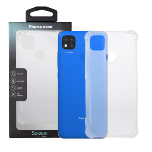 Husa Xiaomi Redmi 9C Spacer, transparenta,  grosime 1.5mm, protectie suplimentara antisoc la colturi, material flexibil TPU "SPPC-XI-RM-9C-CLR"