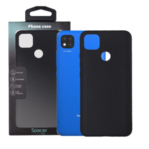 Husa Xiaomi Redmi 9C Spacer, negru, grosime 1.5mm, material flexibil TPU "SPPC-XI-RM-9C-TPU"