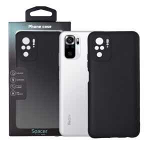 Husa Xiaomi Redmi Note 10 S Spacer, negru, grosime 1.5mm, material flexibil TPU "SPPC-XI-RM-N10S-TPU"